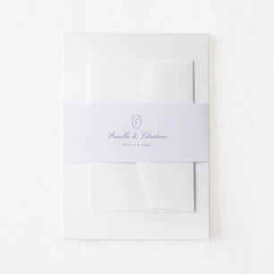 Bandeau De Faire-part Mariage de couple de monogramme de script