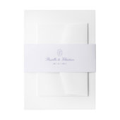 Bandeau De Faire-part Mariage de couple de monogramme de script (Devant example)