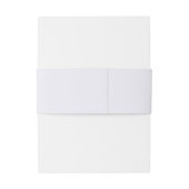 Bandeau De Faire-part Mariage de couple de monogramme de script (Dos Example)