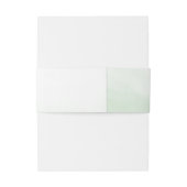 Bandeau De Faire-part Mariage de couronne de feuillage vert (Dos Example)