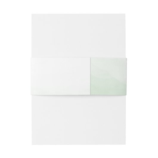 Bandeau De Faire-part Mariage de couronne de feuillage vert (Dos Example)