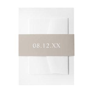 Bandeau De Faire-part Mariage de date de type simple