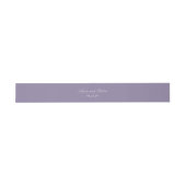 Bandeau De Faire-part Mariage de date personnalisée Lavender Solid (Plat)