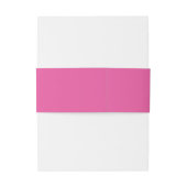 Bandeau De Faire-part Mariage de date rose chaud simple (Dos Example)