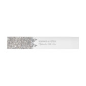 Bandeau De Faire-part Mariage de  de Bow Sequins Argent Faux (Plat)