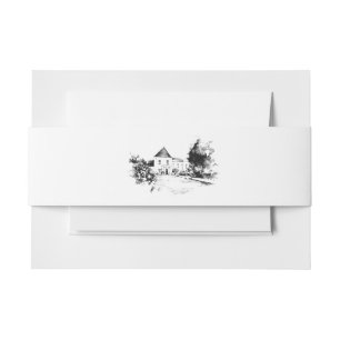 Bandeau De Faire-part Mariage de dessin personnalisé mariage