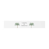 Bandeau De Faire-part Mariage de destination Palm Tree (Plat)