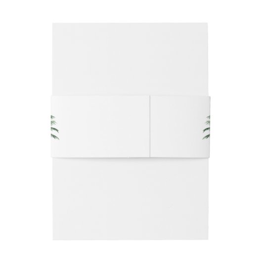 Bandeau De Faire-part Mariage de destination Palm Tree (Dos Example)