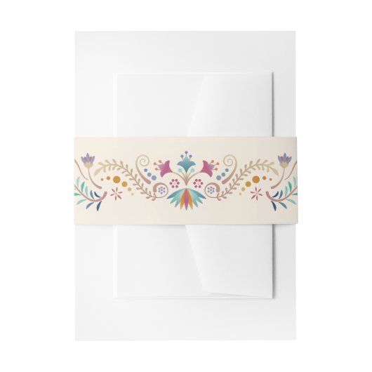 Bandeau De Faire-part Mariage de douche d'anniversaire Fiesta Boho (Devant example)