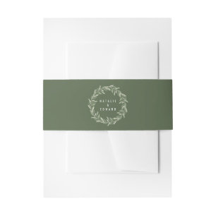 Bandeau De Faire-part Mariage de feuillage de guirlande de branche