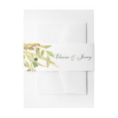 Bandeau De Faire-part Mariage de feuillage doré (Devant example)