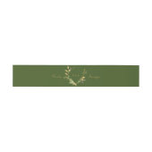 Bandeau De Faire-part Mariage de feuillage moderne Gold Frame (Plat)