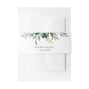 Bandeau De Faire-part Mariage de feuillage vert Eucalyptus