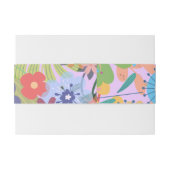 Bandeau De Faire-part Mariage de fleurs (Dos exemple)