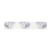 Bandeau De Faire-part Mariage de fleurs bleues et blanches (Plat)