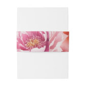 Bandeau De Faire-part Mariage de fleurs brillantes (Dos Example)