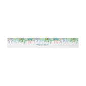Bandeau De Faire-part Mariage de fleurs tropicales (Plat)
