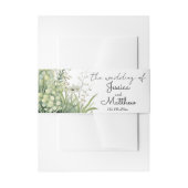 Bandeau De Faire-part Mariage de fleurs vertes Dusty (Devant example)