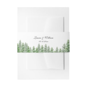 Bandeau De Faire-part Mariage de la forêt de pins