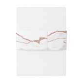 Bandeau De Faire-part Mariage de la Parties scintillant d'âge d'or Rose (Dos Example)