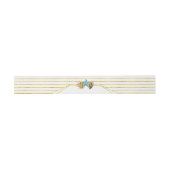 Bandeau De Faire-part Mariage de la plage de sable fin et coquillages (Plat)