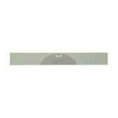 Bandeau De Faire-part Mariage de libellules de Sage Green (Plat)