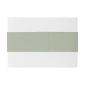 Bandeau De Faire-part Mariage de libellules de Sage Green (Dos exemple)