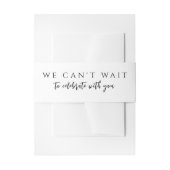 Bandeau De Faire-part Mariage De L'Invitation Bande Belly (Devant example)