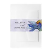 Bandeau De Faire-part Mariage de marguerite moderne violet (Devant example)