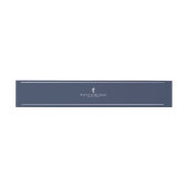 Bandeau De Faire-part Mariage de mer Blue Wave Wht/Navy ID836 (Plat)