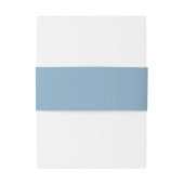 Bandeau De Faire-part Mariage de monogramme bleu foncé (Dos Example)