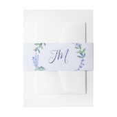 Bandeau De Faire-part Mariage de monogramme de germe violet (Devant example)