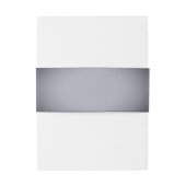 Bandeau De Faire-part Mariage de monogramme Grey Vignette (Dos Example)