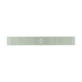Bandeau De Faire-part Mariage de monogramme moderne Sage Green (Plat)