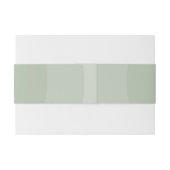 Bandeau De Faire-part Mariage de monogramme moderne Sage Green (Dos exemple)