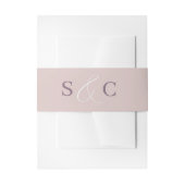 Bandeau De Faire-part Mariage de monogramme or Rose minimal (Devant example)