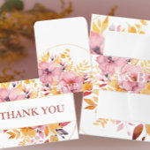 Bandeau De Faire-part Mariage de monogramme rose et jaune d'or