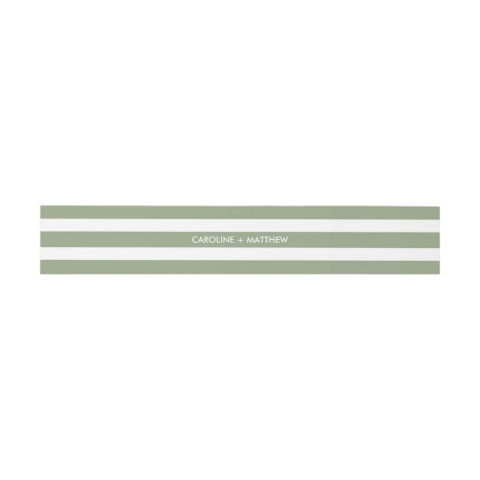 Bandeau De Faire-part Mariage de Motif blanc vert (Plat)