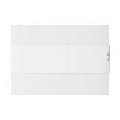 Bandeau De Faire-part Mariage de Noël avec feuillage festif (Dos exemple)