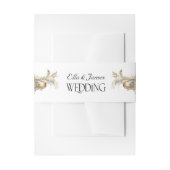 Bandeau De Faire-part Mariage de Noël Holly et Gold (Devant example)