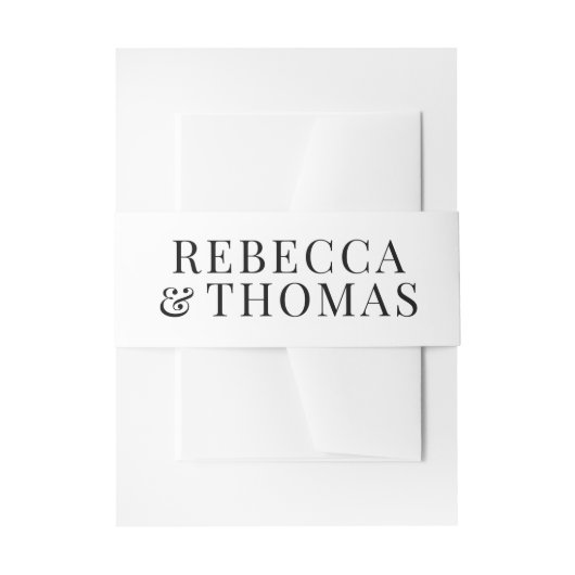 Bandeau De Faire-part Mariage de noms modernes (Devant example)