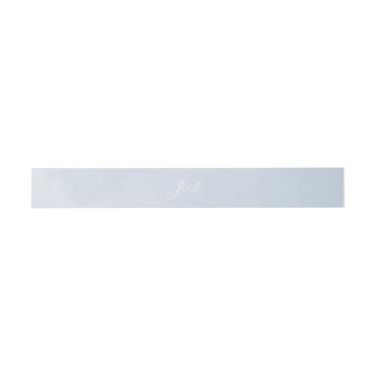 Bandeau De Faire-part Mariage de nuage d'aquarelle bleu enchantant (Plat)