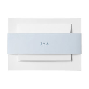 Bandeau De Faire-part Mariage de nuage d'aquarelle bleu enchantant