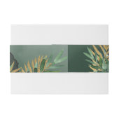 Bandeau De Faire-part Mariage de palme tropical (Dos exemple)