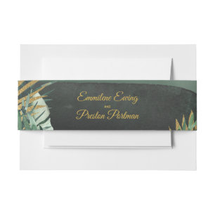 Bandeau De Faire-part Mariage de palme tropical