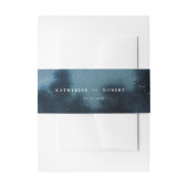 Bandeau De Faire-part Mariage de paysage de la nuit bleue (Devant example)