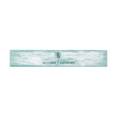 Bandeau De Faire-part Mariage de plage de palmiers tropicaux (Plat)