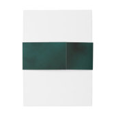 Bandeau De Faire-part Mariage de police Emerald & Gold Script (Dos Example)