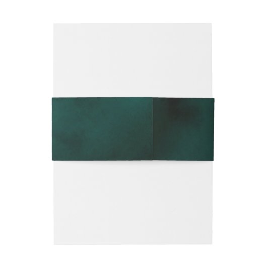 Bandeau De Faire-part Mariage de police Emerald & Gold Script (Dos Example)