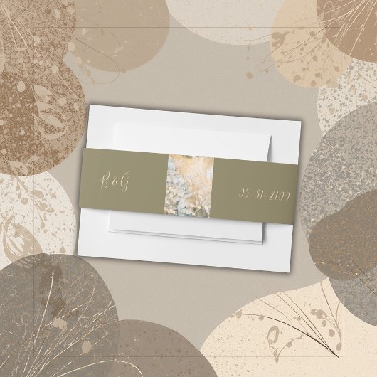 Bandeau De Faire-part Mariage de pré-Fleur sauvage Pastel